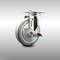 Service Caster 5 Inch 316SS Gray Polyurethane Wheel Swivel Top Plate Caster with Brake SCC SCC-SS31620S514-PPUB-TLB - alternate 1